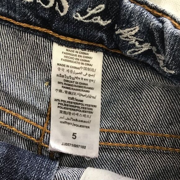 INFANT Guess girls daisy distressed jeans bono bohemian kid shorts denim… - Picture 3 of 8